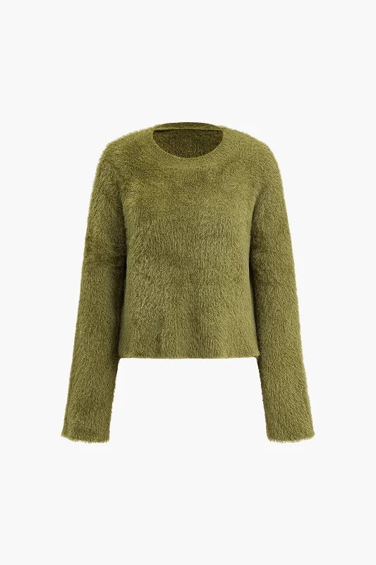 Solid Wool Blend Long Sleeve Sweater Top Minimalist Women's Casual Minimalist Women's Casual Solid Wool Blend Long Sleeve Sweater Top Minimalist Women's Casual Minimalist Women's Casual