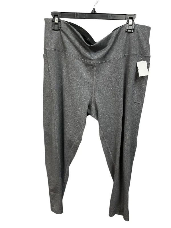 Athletic Leggings Capris By Clothes Mentor In Grey, Size: 2x Adventure Adventure