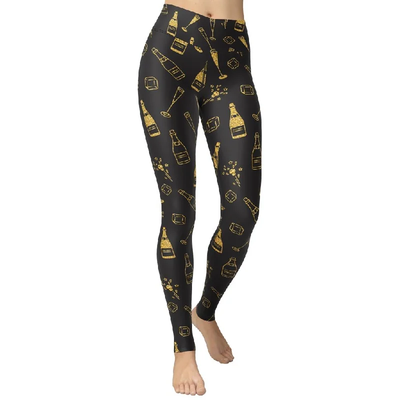 New Year Celebration Yoga Leggings European European