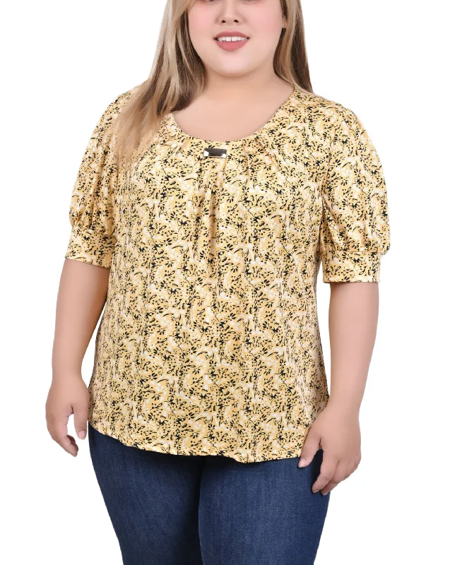 Yellow Black Floral