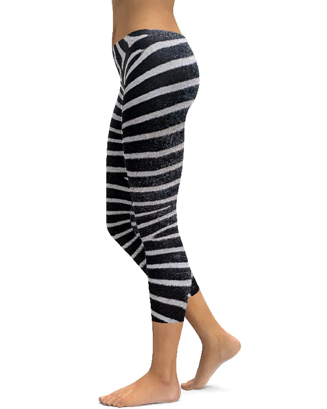 Zebra Skin Capris Refined Women's  Refined Women's 