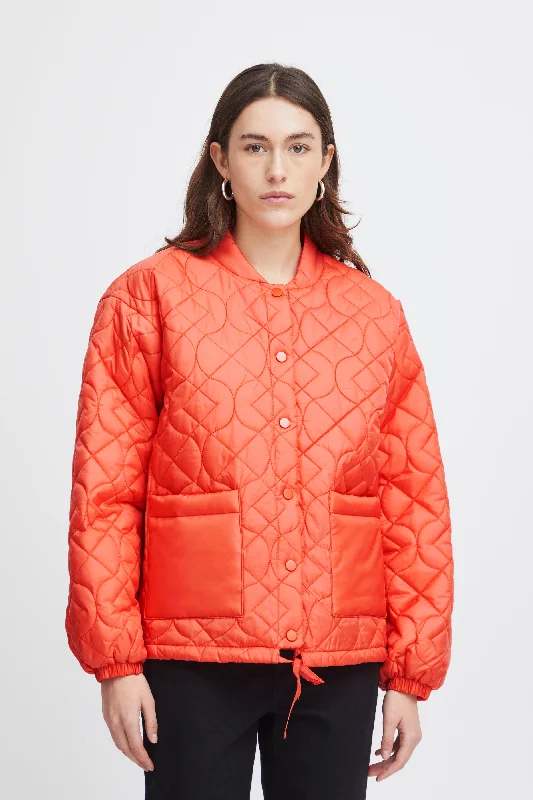 Foni Short Jacket (Hot Coral) Unique Women's Upcycled Unique Women's Upcycled