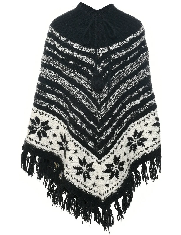 Nordic Black Cape - S Cashmere Cashmere