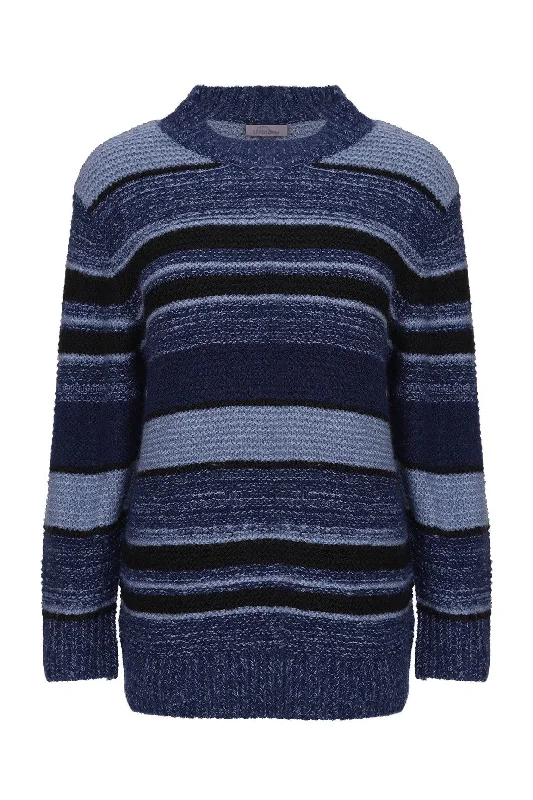 Turtle Neck Blues Stripe Jersey | BLUES | 6967ZR Modern Women's  Modern Women's 