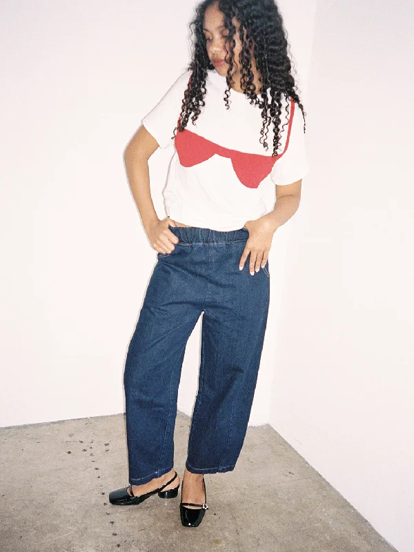 Florida Woman Applique Tee - Apple Red Geometric Geometric