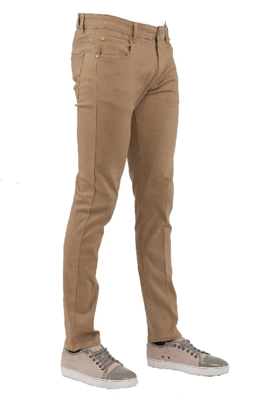 Men's  Skinny-Stretch Jean Khaki 714 British Gentlewoman Style British Gentlewoman Style