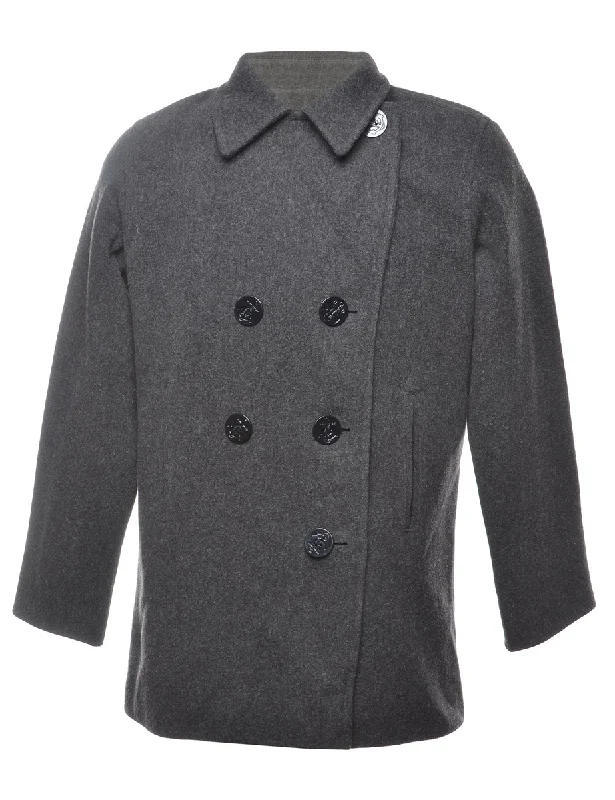 Dark Grey Peacoat - M Confident Women's High - fashion Confident Women's High - fashion