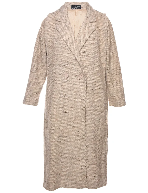 Double Breasted Wool Coat - M Sustainable Organic Sustainable Organic