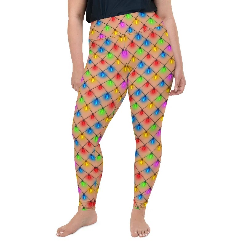 Naughty Christmas Lights Plus Size Leggings Refined Women's Hand - crafted Refined Women's Hand - crafted Naughty Christmas Lights Plus Size Leggings Refined Women's Hand - crafted Refined Women's Hand - crafted