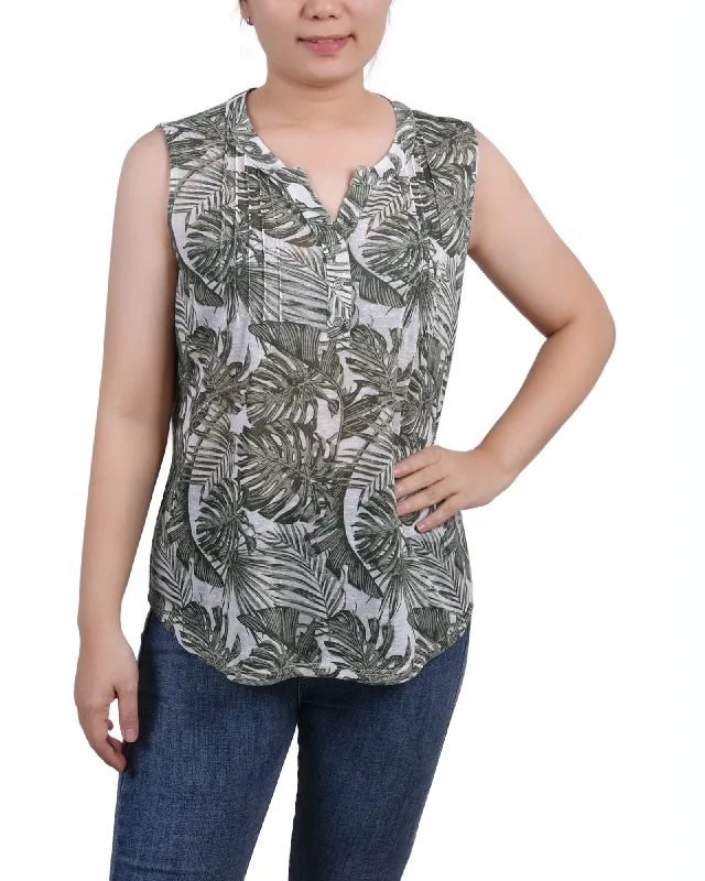 Palm Print Olive Night