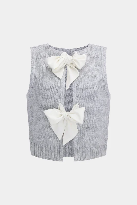 Knit Bow Vest Australian Beach Australian Beach