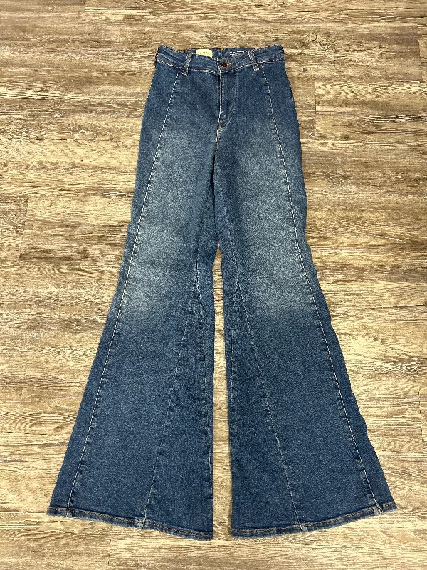 Jeans Flared By Pilcro In Blue Denim, Size: 4 Modern Women's  Modern Women's 