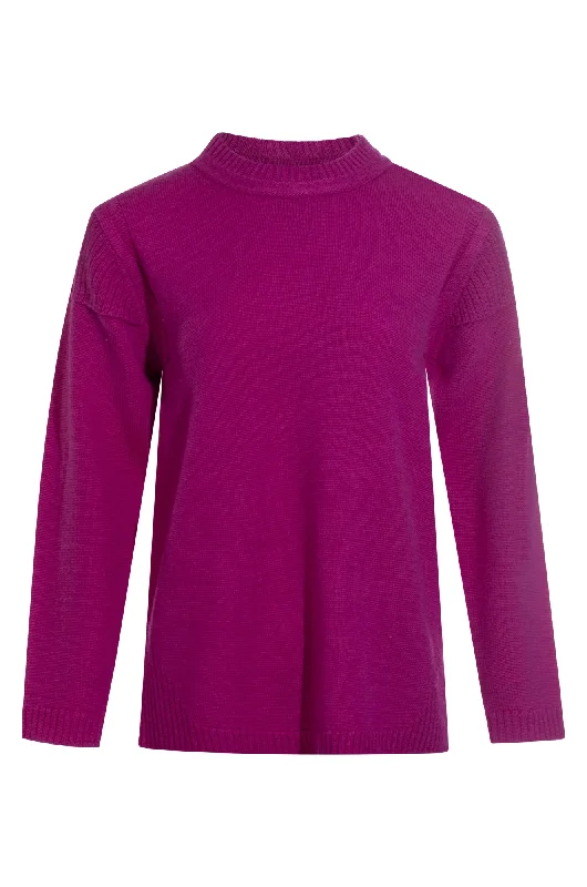 100% Wool Jumper | MAGENTA | 9010ZZ Athletic Women's  Athletic Women's 