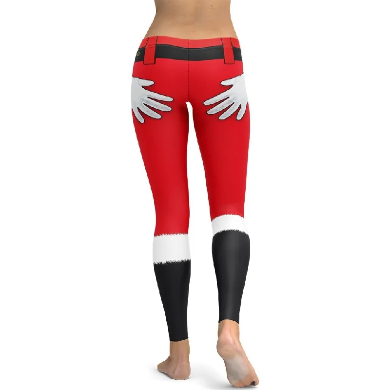 Naughty Santa Outfit Leggings Trendy Women's Oversized Trendy Women's Oversized