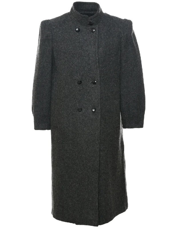 Double Breasted Wool Coat - M Confident Women's Power Confident Women's Power