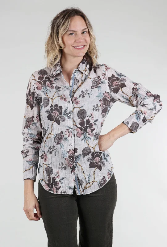Crinkle Souk Floral Shirt, Off White Dynamic Women's High - energy Dynamic Women's High - energy