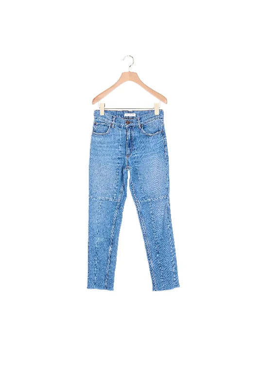 Jean effet patchwork et bords bruts Relaxed Women's Beachy Relaxed Women's Beachy