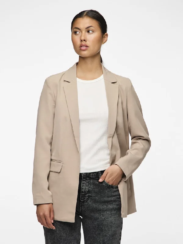 Belinda Loose Blazer (Silver/Mink) Edgy Women's Punk Edgy Women's Punk