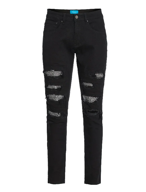 Men's Distressed Denim Jean with Crystal knee Patch (7561) Luxurious Women's High - end Luxurious Women's High - end Men's Distressed Denim Jean with Crystal knee Patch (7561) Luxurious Women's High - end Luxurious Women's High - end