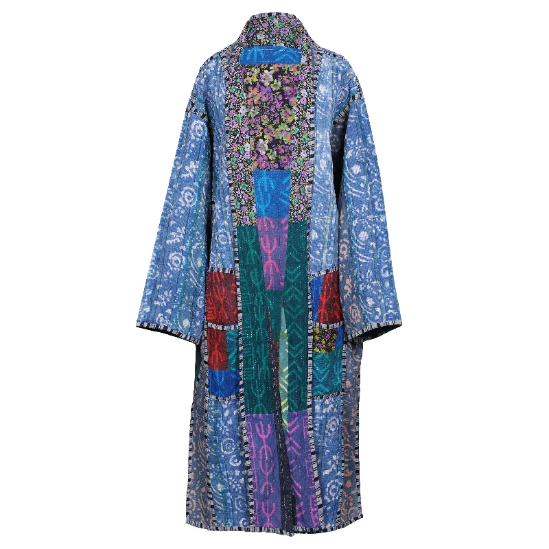 Telugu Cotton Vintage Quilted Kantha Coat ONE OF KIND Traditional Women's Wool Traditional Women's Wool
