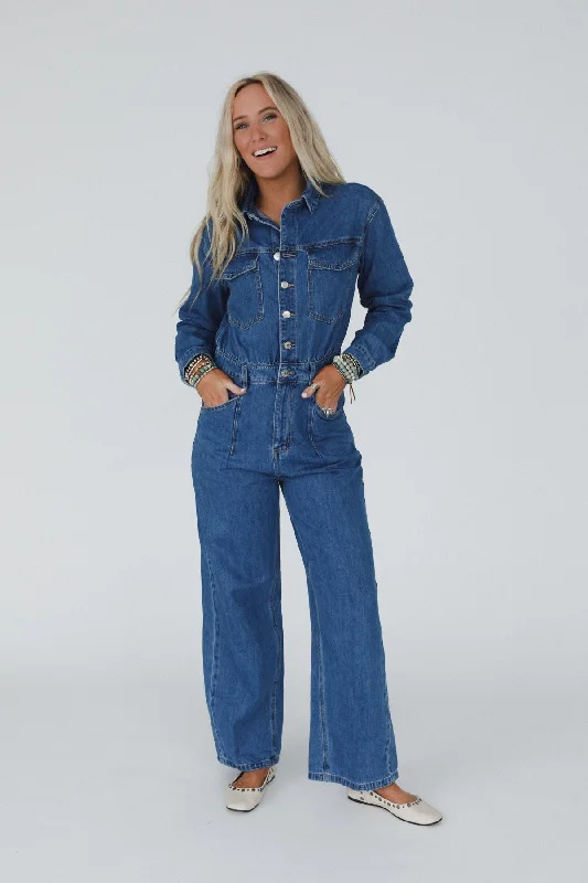 Little Extra Denim Jumpsuit - Medium Denim Confident Women's Power Confident Women's Power Little Extra Denim Jumpsuit - Medium Denim Confident Women's Power Confident Women's Power