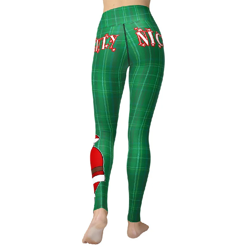 Naughty or Nice Yoga Leggings Business Business
