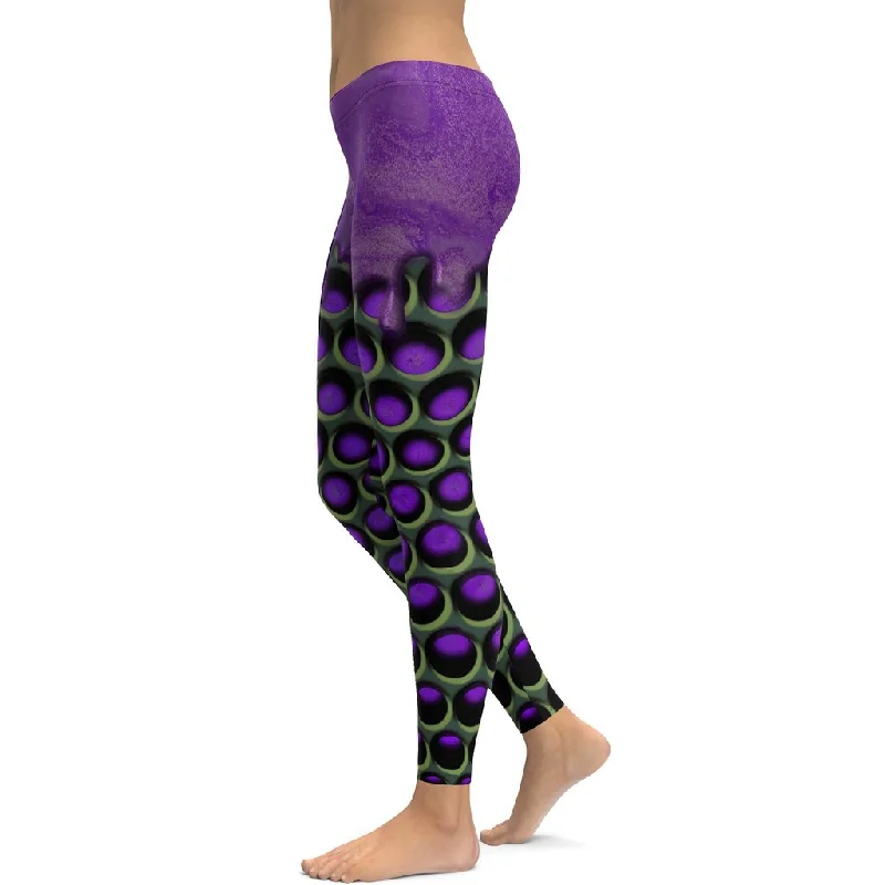 3D Industrial Print Leggings Disco Disco