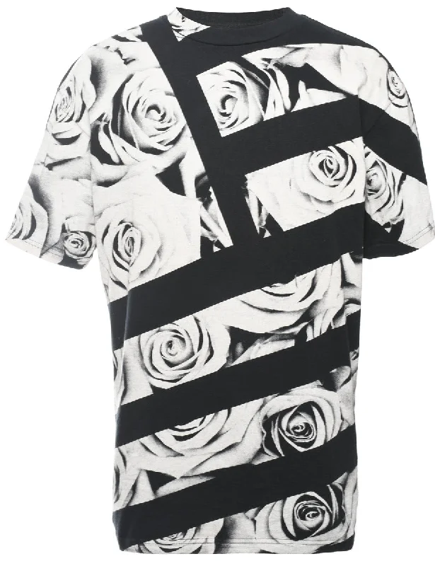 Floral Printed T-shirt - M British Gentlewoman Style British Gentlewoman Style
