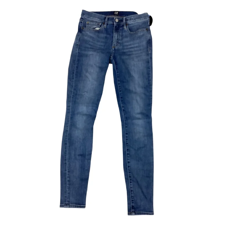 Jeans Skinny By Gap In Blue Denim, Size: 6l Feminine Women's Style  Feminine Women's Style 