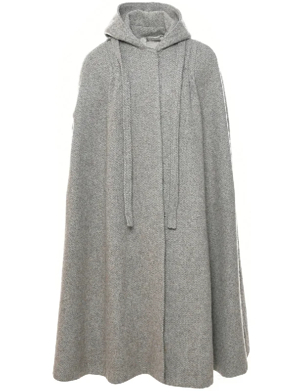 Single Breasted Hooded Cape - M Relaxed Women's Beachy Relaxed Women's Beachy