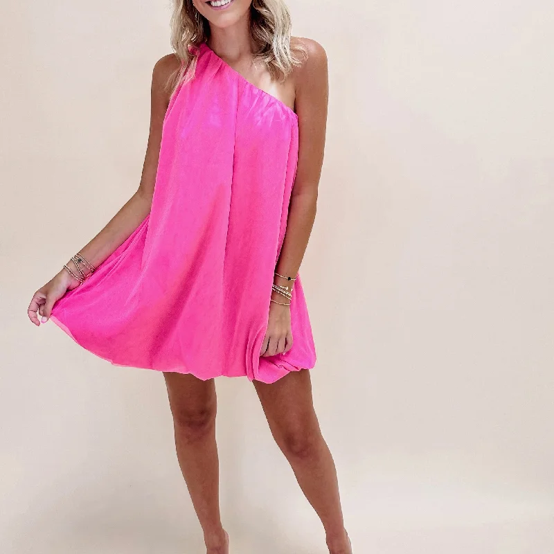 Off Shoulder Bubble Dress - Pink Dynamic Women's High - energy Dynamic Women's High - energy Off Shoulder Bubble Dress - Pink Dynamic Women's High - energy Dynamic Women's High - energy