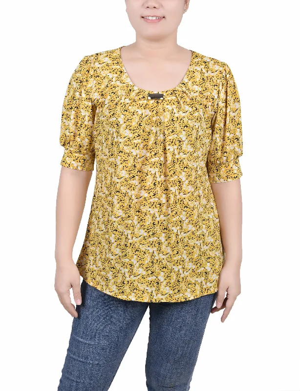 Yellow Black Floral