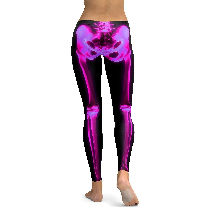 Pink X-ray Skeleton Leggings Sharp Women's Italian Sharp Women's Italian