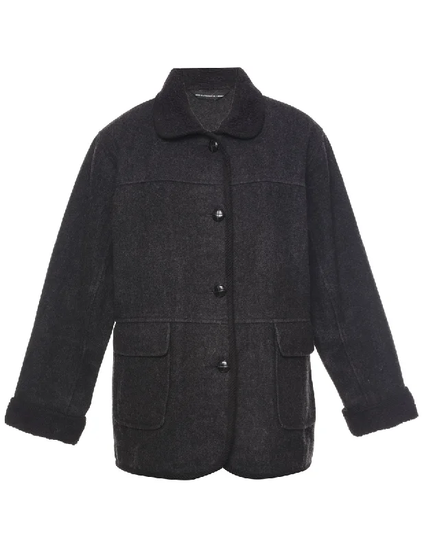 Single Breasted Wool Coat - M Rugged Women's Outdoor  Rugged Women's Outdoor 