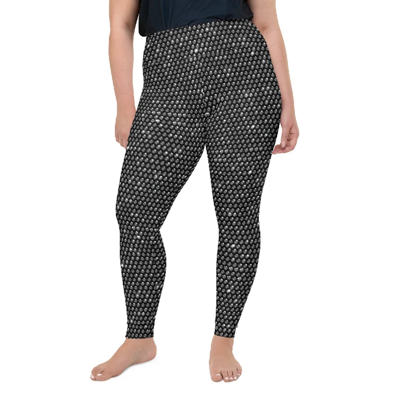 Midnight Bedazzled Print Plus Size Leggings Cashmere Cashmere