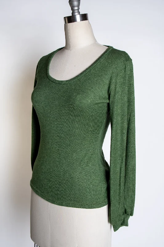 Grace Top - Softie Knit, Evergreen Stylish Women's Tropical  Stylish Women's Tropical 