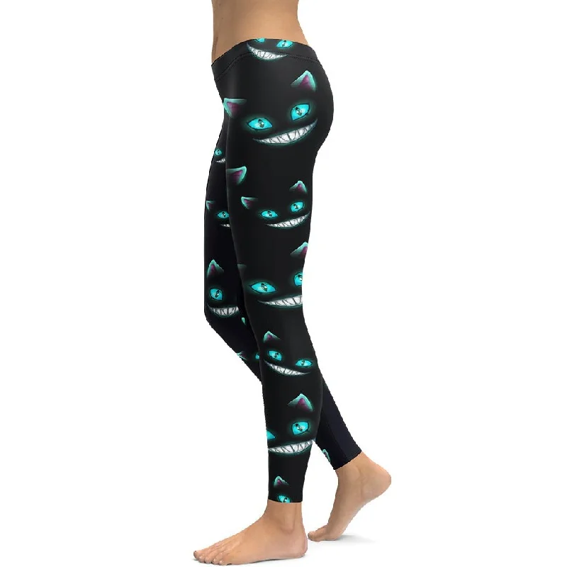 Spooky Halloween Cat Leggings Luxurious Women's High -  end Luxurious Women's High -  end