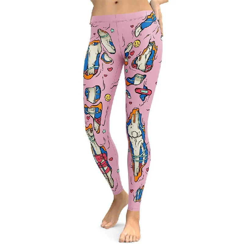 Cute Zombie Leggings Refined Women's Velvet Refined Women's Velvet