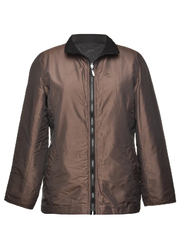 Brown Jacket - M Feminine Women's Soft  Feminine Women's Soft 