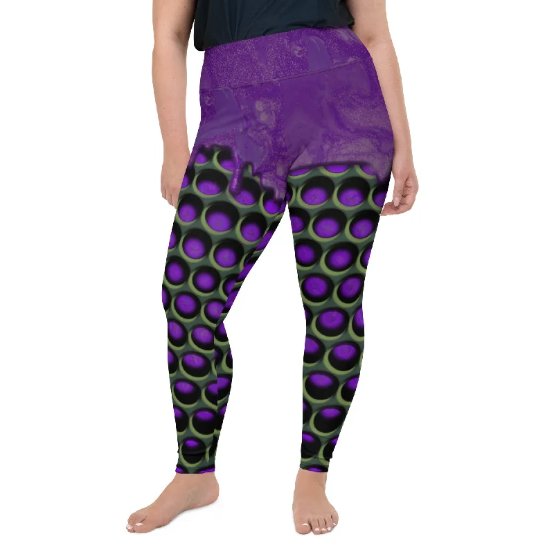 3D Industrial Print Plus Size Leggings Sleek Women's  Sleek Women's 