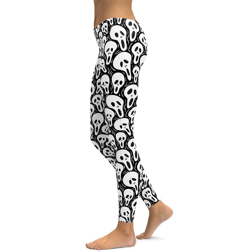 Ghost Face Leggings Edgy Women's Punk Edgy Women's Punk