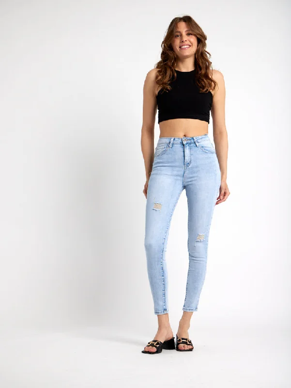Jean skinny destroy tendance Traditional Women's Wool Traditional Women's Wool
