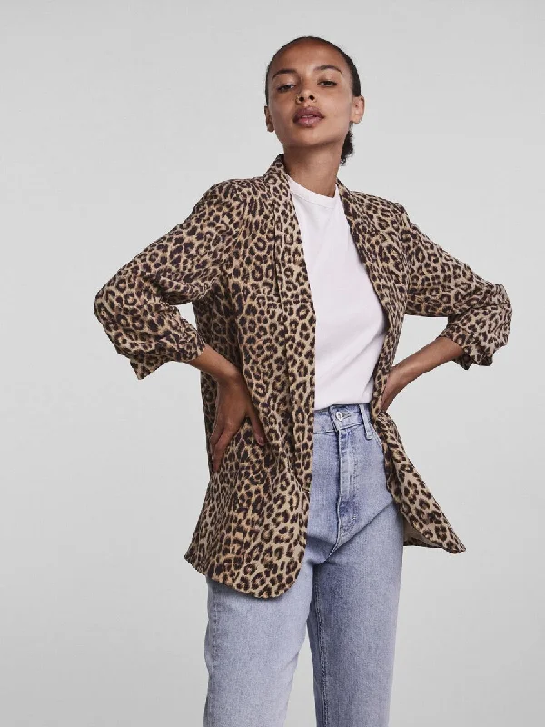 Sella Blazer (Leopard Print) Unique Women's Upcycled Unique Women's Upcycled