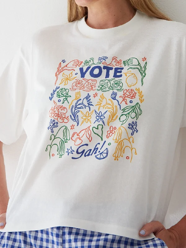 Charlie Tee - Vote Flowers Traditional Women's  Traditional Women's 