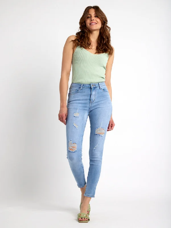 Jean push up bleu troué Hip Women's Urban Hip Women's Urban