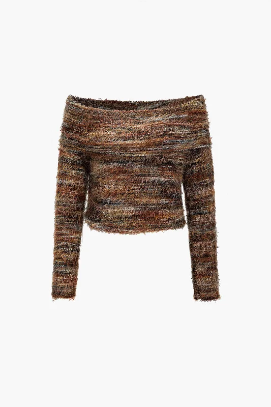 Contrast Faux Fur Sweater Long-Sleeve Top Dynamic Women's High - energy Dynamic Women's High - energy Contrast Faux Fur Sweater Long-Sleeve Top Dynamic Women's High - energy Dynamic Women's High - energy
