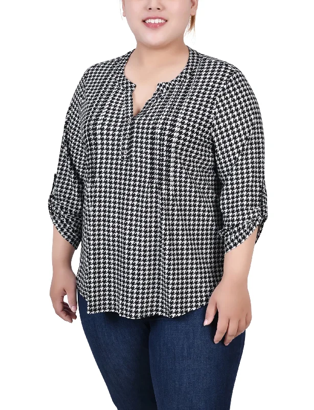 Black White Herringbone