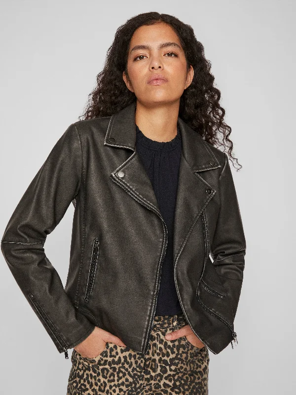 Vicky Biker Jacket (Black/Washed) Contemporary  Contemporary 