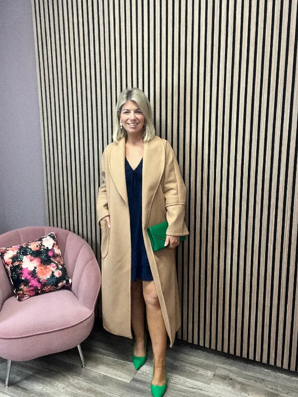 OLIVIA BELTED COAT (CAMEL) Vintage Women's 1970S  Vintage Women's 1970S 