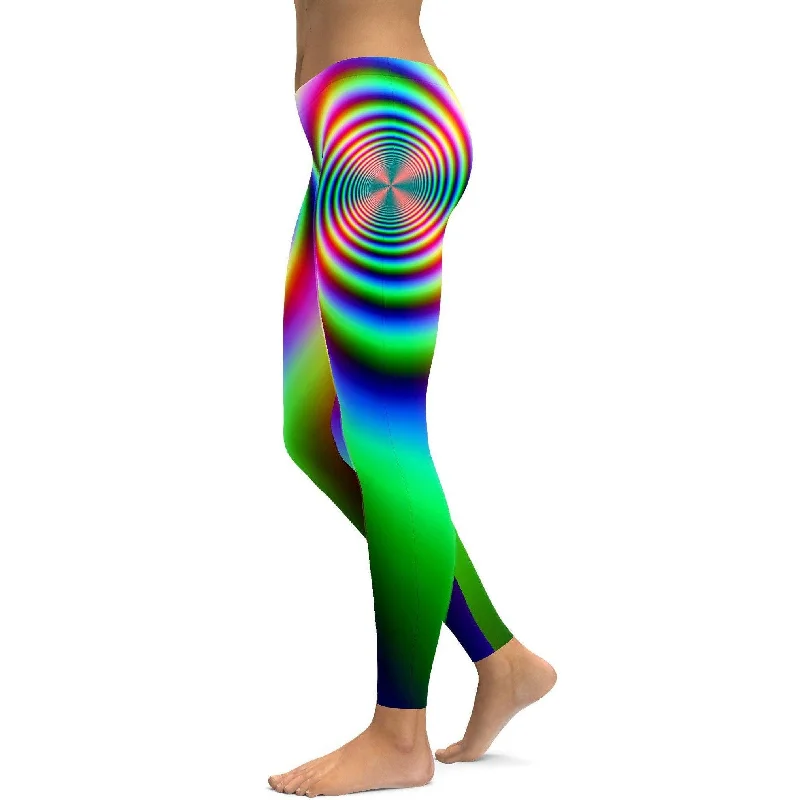 Psychedelic Swirl Leggings Cozy Women's Winter Cozy Women's Winter